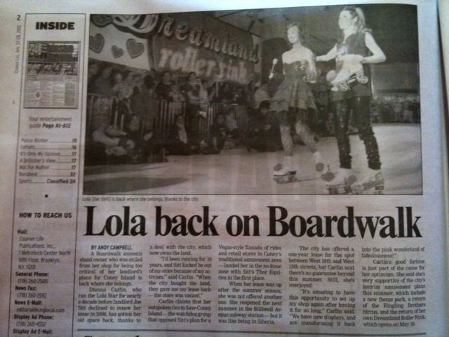Lola Is Back on Boardwalk!