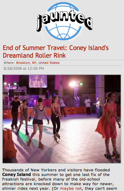 Jaunted Loves Dreamland Roller Rink