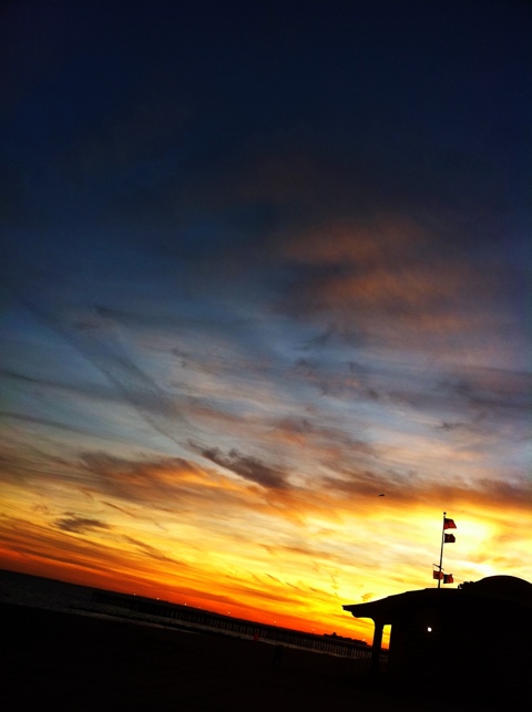 Orange Glow illuminates the Boardwalk!