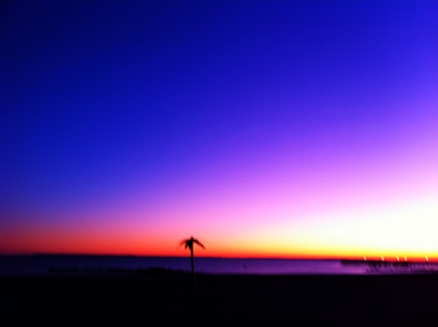 Amazing Sunset Over Coney Island!
