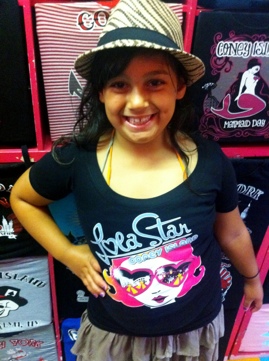 Stylin’ Cutie in her new Lola Star Hat & Tee!