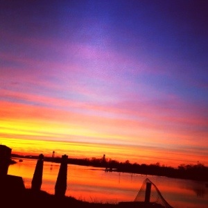 Electric Sunset over the Coney Island Creek