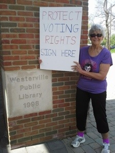 Community Activism in a Lola Star tee shirt!