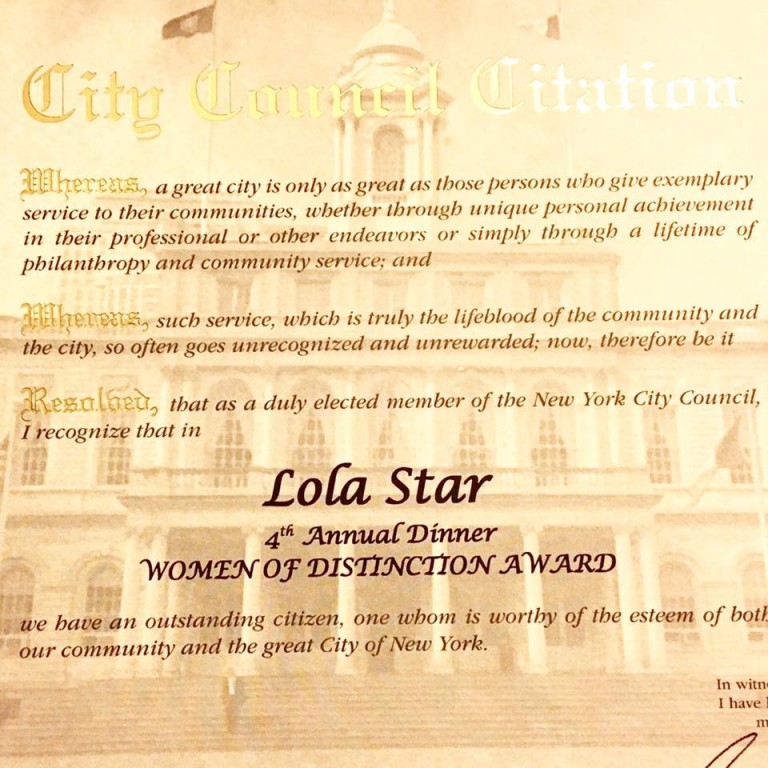 Woman Of Distinction Award!